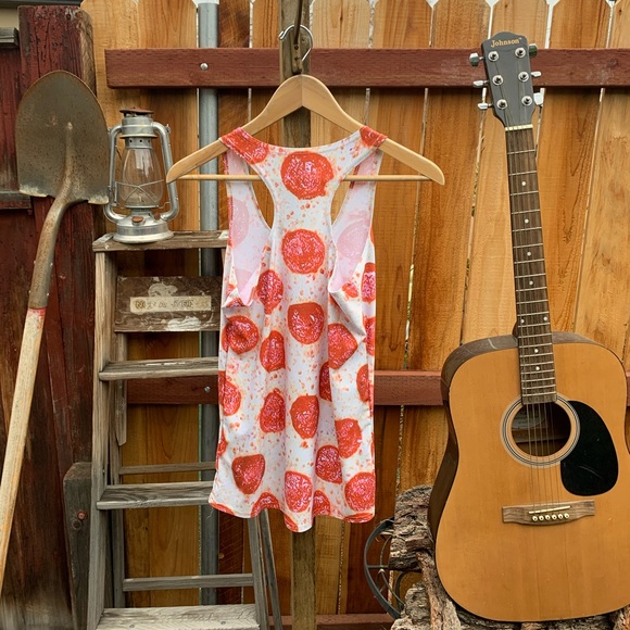 Super Yummy Pepperoni Pizza Tank Top - Picture 2 of 3